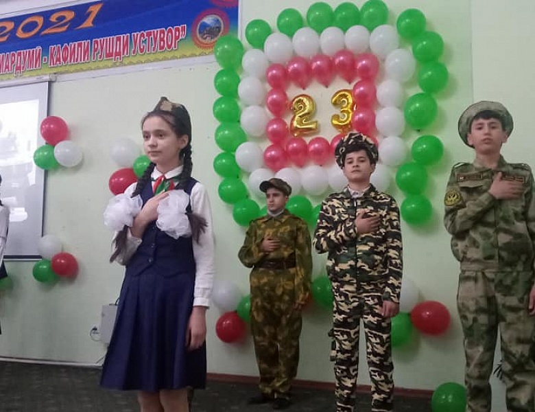 Торжественное мероприятие, посвященное Дню Национальной армии Республики Таджикистан.